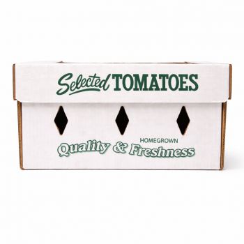 BDL Wax Ventilated Corrugated Apple Carton 1 1/9 Bushel Cold Chain Produce Packaging Box