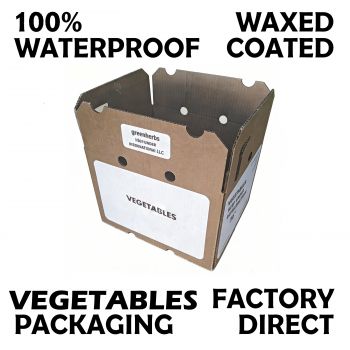 BDL Waterproof Wax-Coated Cardboard Box for Frozen Seafood for Shrimp Meat Fish Fruits Vegetables