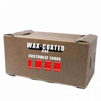BDL Waterproof Wax-Coated Cardboard Box for Frozen Seafood Ideal for Shrimp Meat Fish Fruits Vegetables