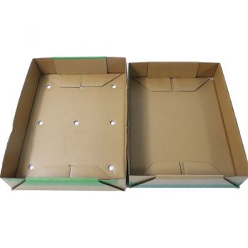 BDL Waterproof Wax-Coated Cardboard Box for Frozen Seafood Ideal for Shrimp Meat Fish Fruits Vegetables