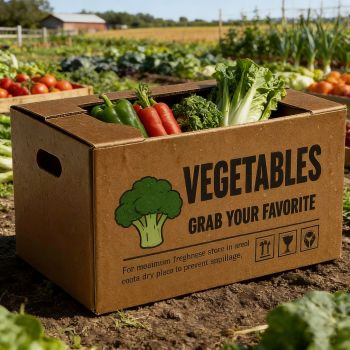 BDL Wholesale Corrugated Folders Wax Coated Waterproof Cold Chain Fresh Vegetable Lettuce Packaging Box