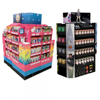 BDL Free POP up Counter Floor Stand for Snacks and Products 