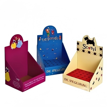 BDL Corrugated Counter Display Makeup Cardboard Counter Shelf Cosmetic Counter Display Stand Paper Display Stand