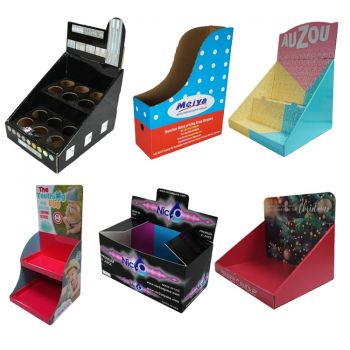 BDL Custom Retail Paper Display Racks Promotion Free Standing Pos Floor Corrugated Stand Paper Display