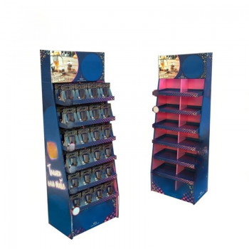 BDL Custom Portable Rotating Cardboard Hat Display Rack for Baseball Cap Display