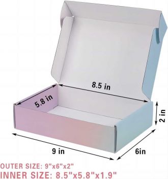 BDL Custom Mailer Printed Pink Red Apparel Boxes Corrugated Mailer Box 