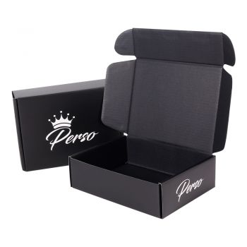 BDL Luxury Black Corrugated Mailer Box for Premium Brands