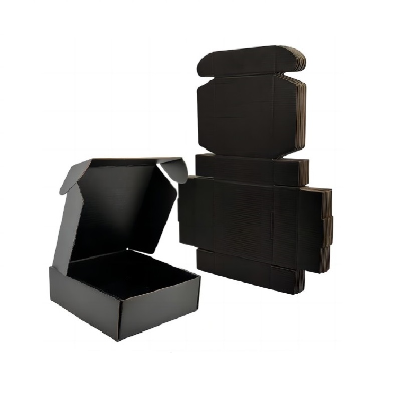 BDL Factory wholesale customization Black Corrugated Cardboard Mailer Boxes Shipping Boxes