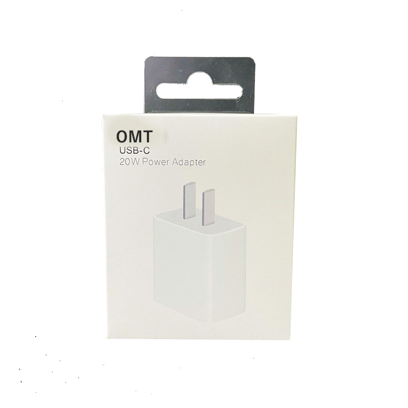 BDL Custom Logo Charger Cable Accessories Packaging Paper Foldable Card Box With Clear PVC Transparent Window