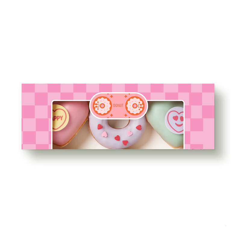 BDL Custom Printed Logo Food Grade Bakery Dessert Pastry Doughnut Bagel Mini Donuts Packaging Boxes
