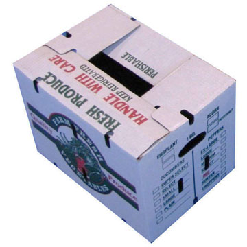 BDL Waterproof Wax Coated Corrugated Cardboard Box For Vegetable Fruit Seafood