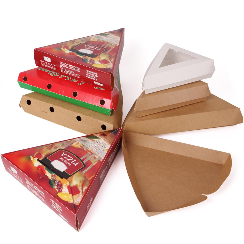 BDL Paper Pizza Slice Box  With Customer Printing,Pizza Slice Box,Triangle Food Container 
