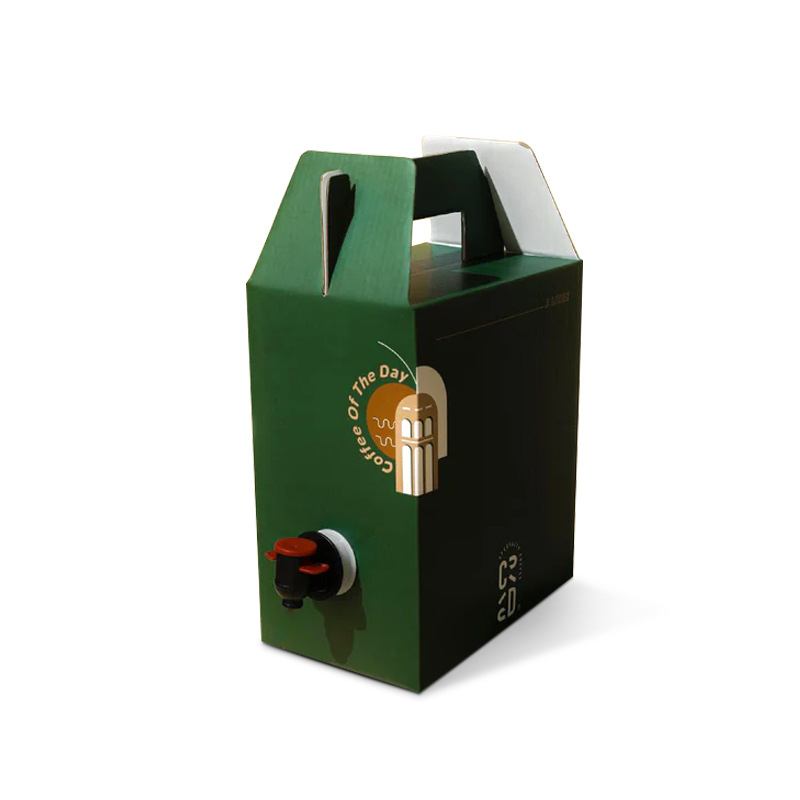BDL Custom Restaurant Supplies Coffee Take Out Container to Go Carrier Box Custom Kraft Paper Tea Packaging Box With Cup