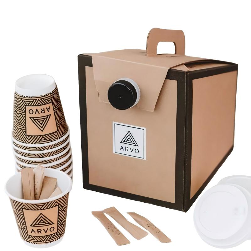 BDL 96OZ Drink Takeaway Box and Bag in Box for Hot Coffee