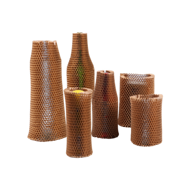 BDL Factory Direct Supply Of Kraft Paper Mesh Tubes, Biodegradable Honeycomb Paper Sleeves For Glass And Fragile Item