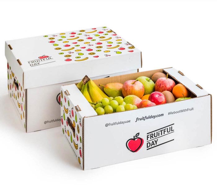 BDL Custom Corrugated Storage Box for Fruits Vegetables Recyclable Corrugated Paper Packaging Carton Gift Shipping Boxes