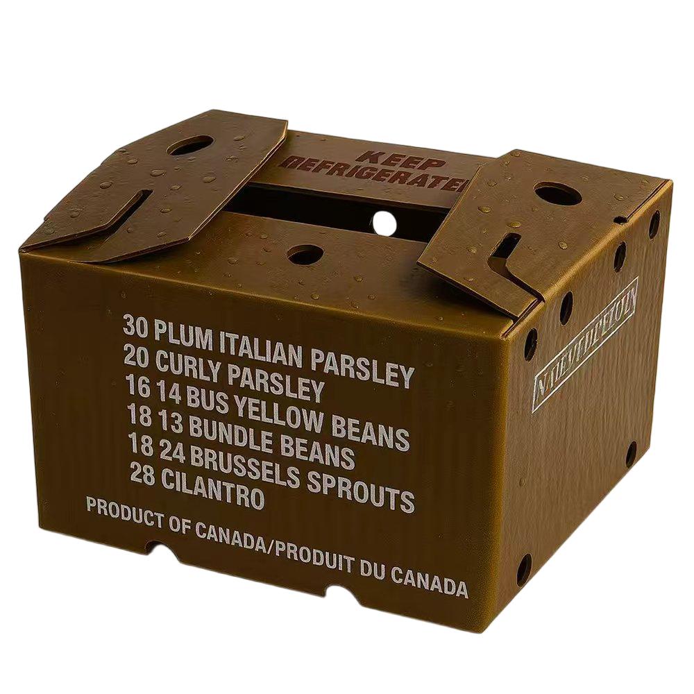 BDL Wax Vegetable Box Recycled Packaged Export Shipping