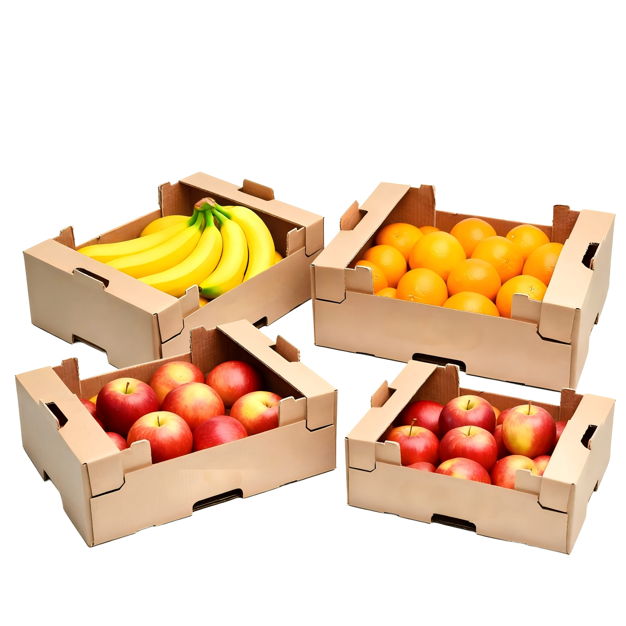 BDL Custom Printed  Vegetable Cherry  Fruit Corrugated Board Carton Packaging Box 