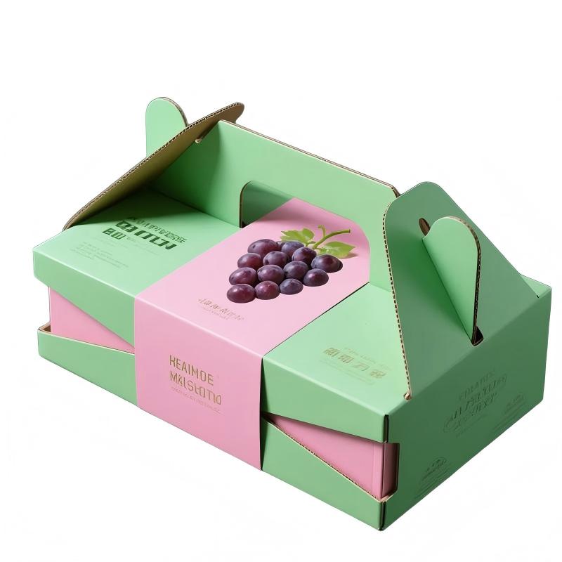 BDL Custom Cardboard Fruit Produce  Vegetables Cucumber Cherry Tomato Peach Packaging Carton