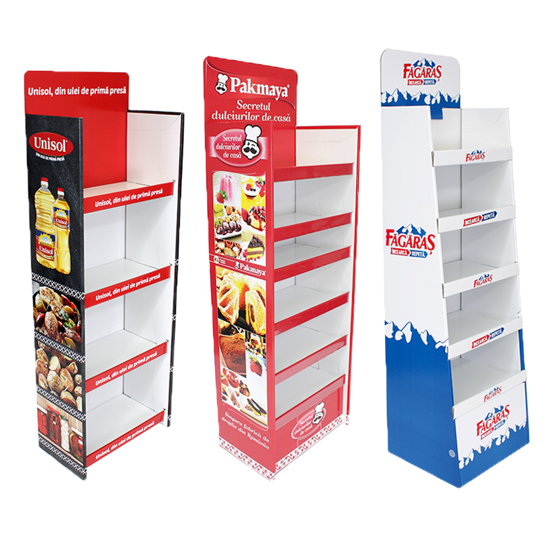 BDL Stand Shelf Folding Display Pos Cardboard Product Display Unit Stand