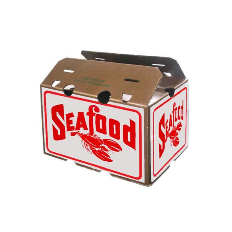 BDL Wax Coated Corrugated  Strong Moving Corrugated Shipping Boxes  for Vegetable Frozen Meat