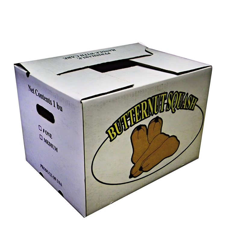 BDL Custom Printed Waxed Vegetable Boxes  Corrugated Cartons for Produce Packaging