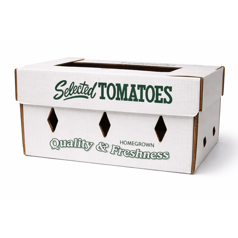 BDL Wax Ventilated Corrugated Apple Carton 1 1/9 Bushel Cold Chain Produce Packaging Box