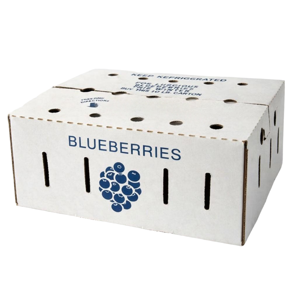 BDL Cold Chain Corrugated Carton for Fresh Blueberry Transport 5LB Ventilated  Packing Box