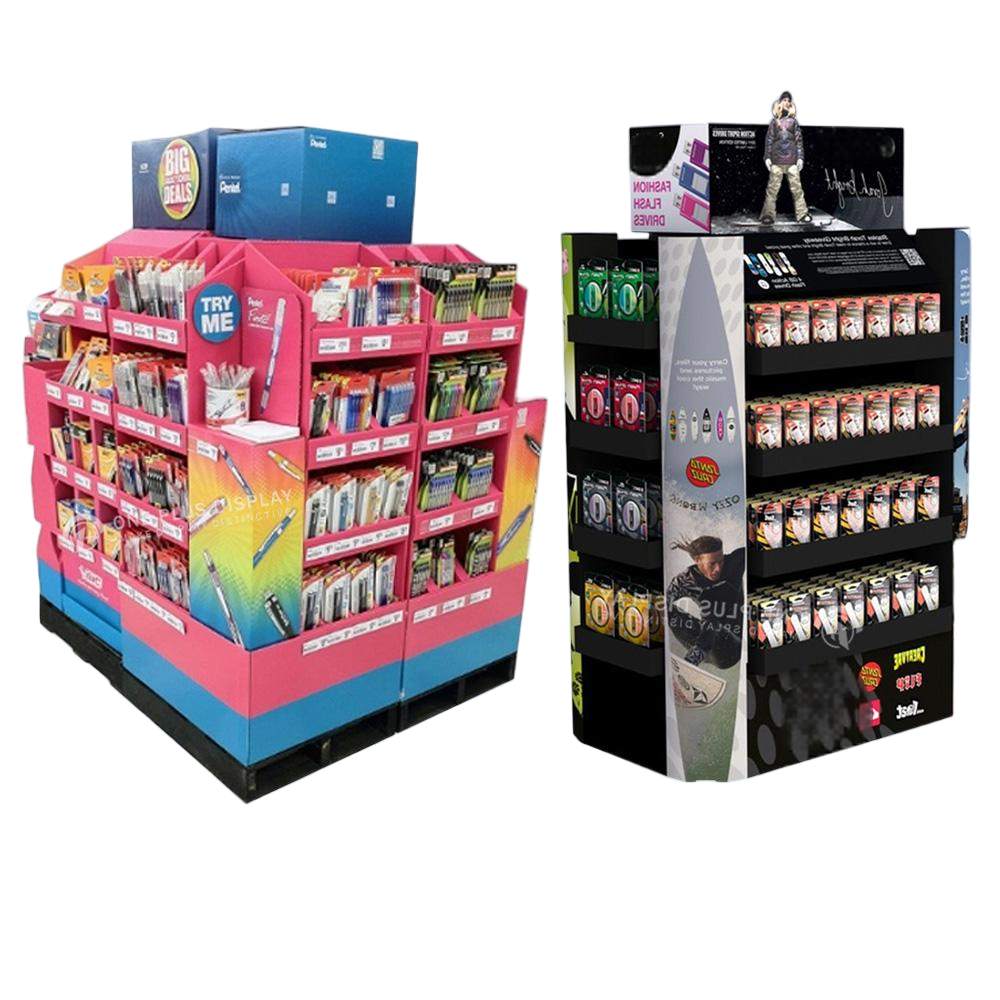BDL Free POP up Counter Floor Stand for Snacks and Products 