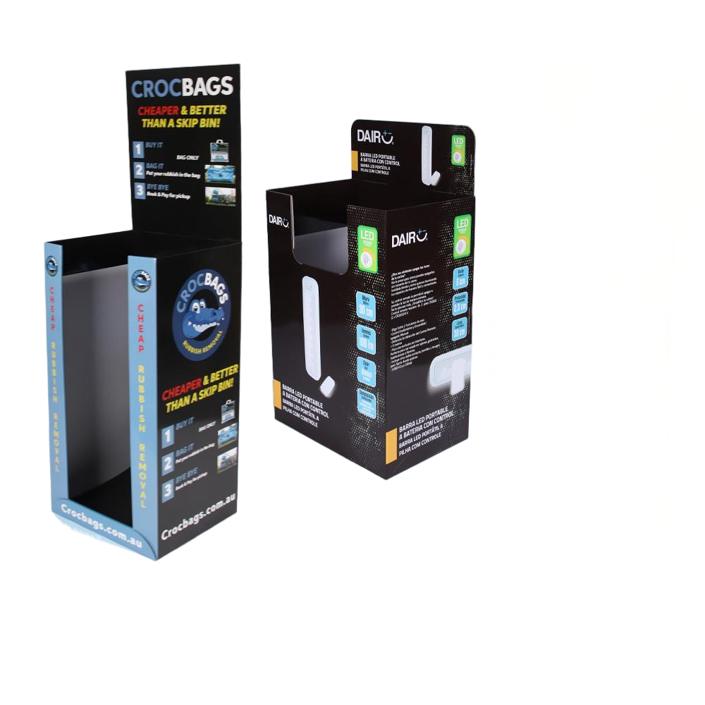 BDL Free-Standing Pop-Up Floor Stand for Snacks and Products
