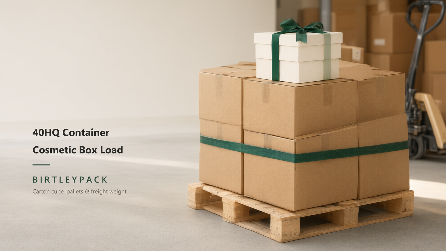 How Many Units Fit in a 40HQ? Cosmetic Boxes Carton Cube, Pallet Patterns and Freight Weight