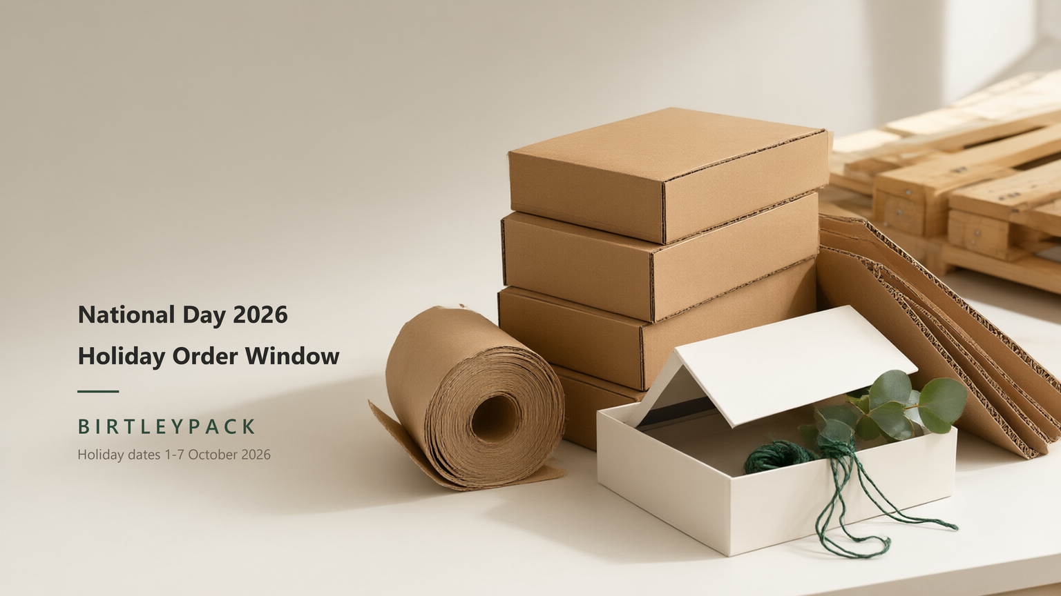 What the National Day 2026 holiday does to a box order in October